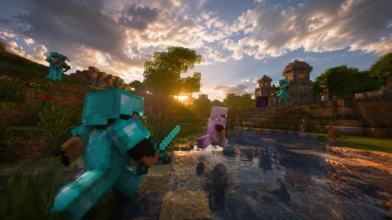 KitPvP gameplay on Games.Place